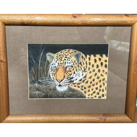 Tiger V Silk Hand Painted Picture