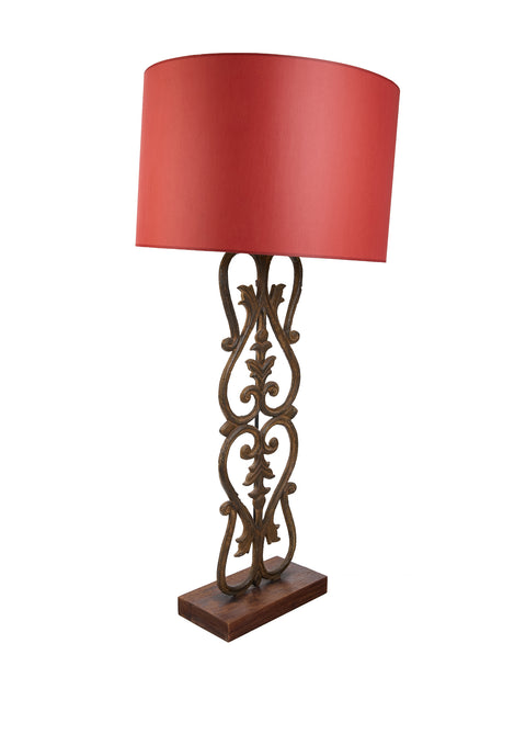 Red Hat Wrought Iron Lampshade