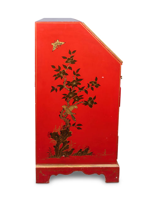 Far East Lake Red Study Desk