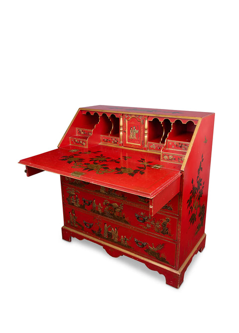 Far East Lake Red Study Desk