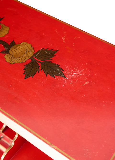Far East Lake Red Study Desk